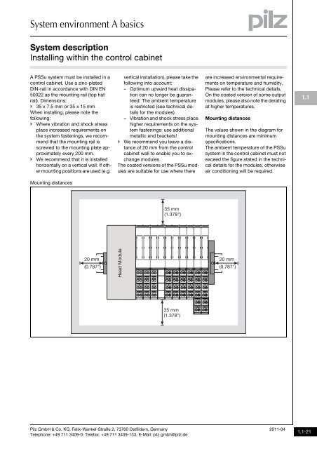 System description - Pilz GmbH & Co.