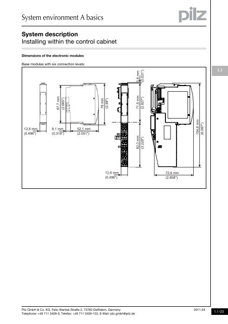 System description - Pilz GmbH & Co.