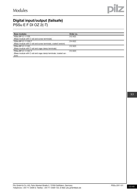 System description - Pilz GmbH & Co.