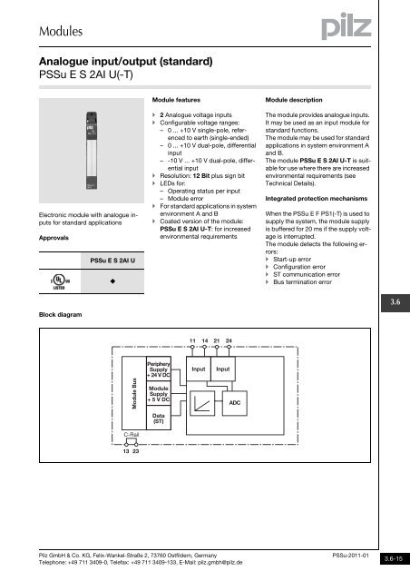 System description - Pilz GmbH & Co.