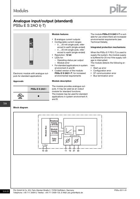 System description - Pilz GmbH & Co.