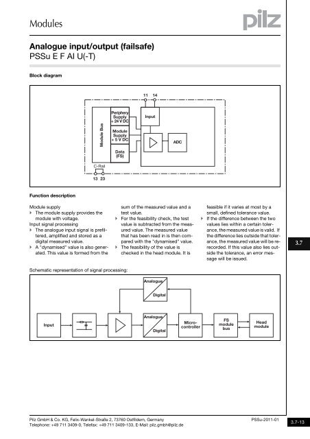 System description - Pilz GmbH & Co.