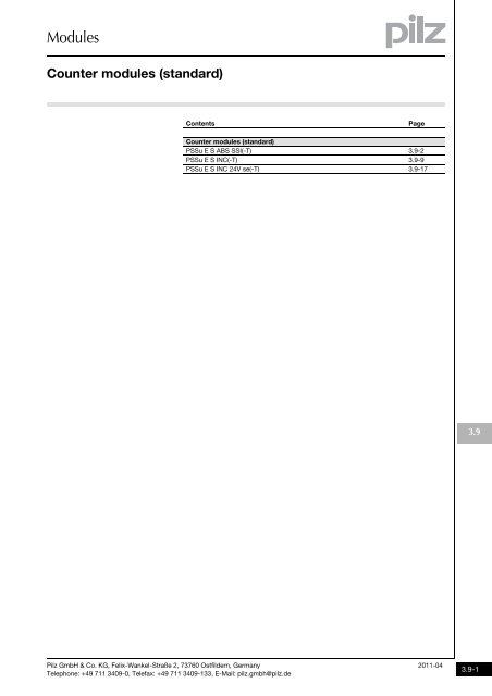 System description - Pilz GmbH & Co.