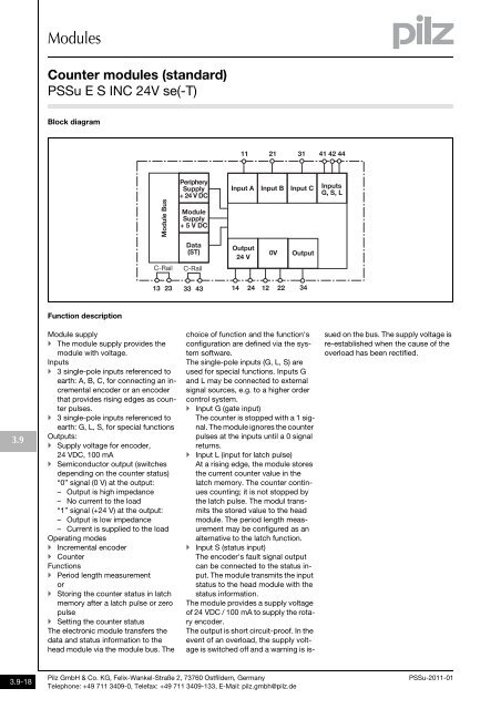 System description - Pilz GmbH & Co.