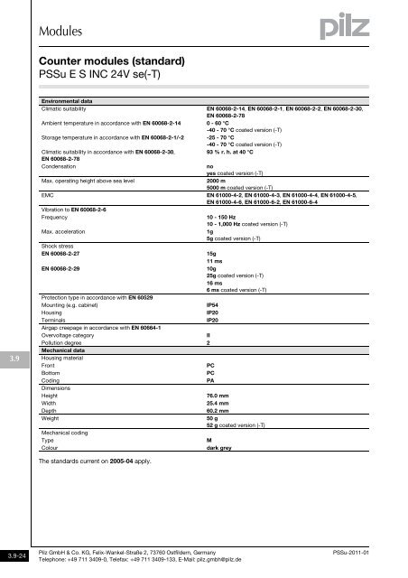 System description - Pilz GmbH & Co.