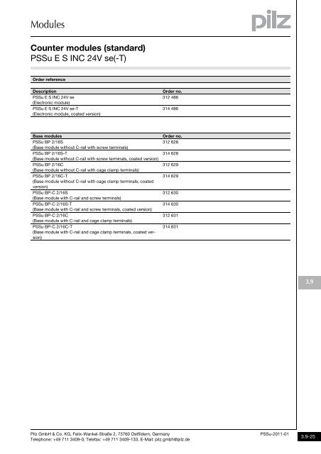 System description - Pilz GmbH & Co.