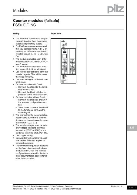 System description - Pilz GmbH & Co.