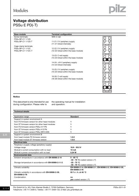 System description - Pilz GmbH & Co.