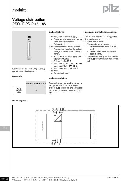 System description - Pilz GmbH & Co.