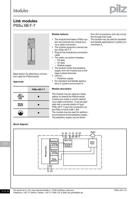 System description - Pilz GmbH & Co.