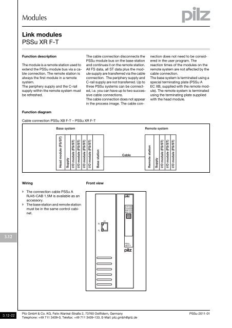 System description - Pilz GmbH & Co.