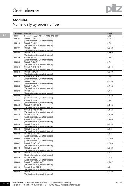 System description - Pilz GmbH & Co.