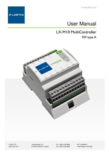 User Manual: Lonix M10 MultiController