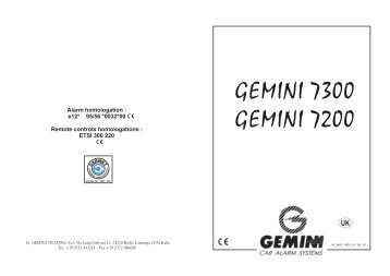 GEMINI 7300 GEMINI 7200