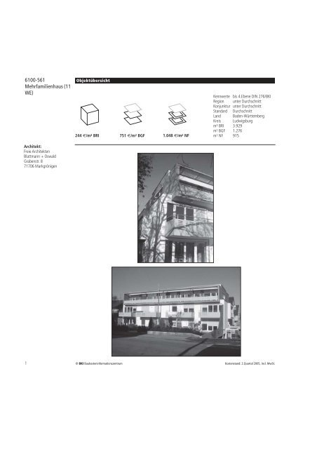 6100-561 Mehrfamilienhaus (11 WE) - Blattmann und Oswald
