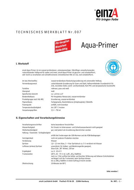 Aqua-Primer - einzA