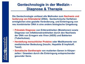 Gentechnik in der Medizin