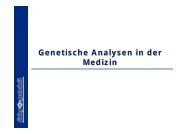 Genetische Analysen in der Medizin - Folien