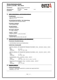 Sicherheitsdatenblatt - einzA