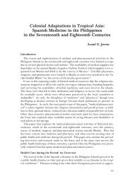 Colonial Adaptations in Tropical Asia: Spanish Medicine ... - icuï¼Žacï¼Žjp