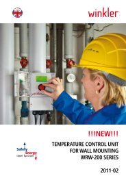 Temperature control unit for wall mounting wrw-200 ... - Winkler GmbH