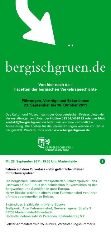 Flyer - Schloss Homburg