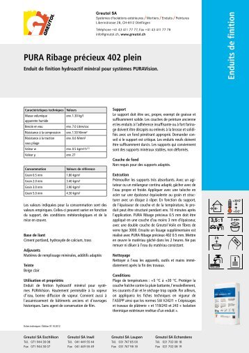 PURA Ribage précieux 402 plein - AQUA PURAVision