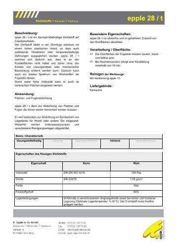 eppe 28 t - Epple-chemie.de