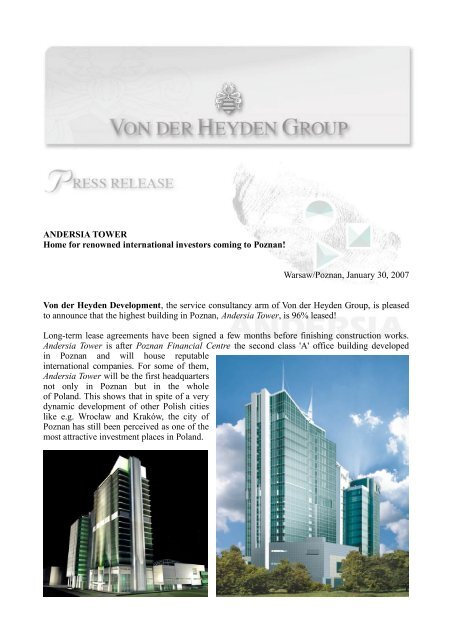 ANDERSIA TOWER - Von der Heyden Group