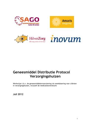 Geneesmiddel Distributie Protocol Verzorgingshuizen