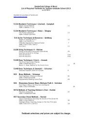 Textbook List - VanderCook College of Music
