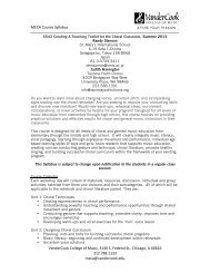 MECA Course Syllabus VanderCook College of Music, 3140 S ...