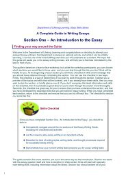 DLL Study Skills Series: Essay Writing