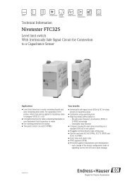 Nivotester FTC325 (Technical Information)