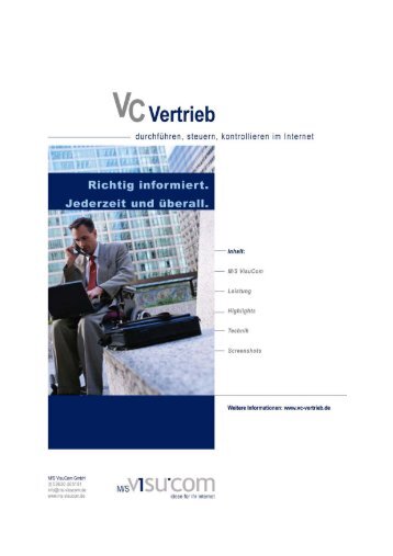 VC Vertrieb - M/S VisuCom GmbH