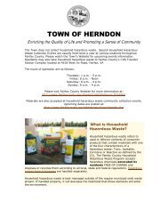 Hazardous waste disposal - Town of Herndon