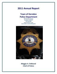 2011 Annual Report Town of Herndon Police Department