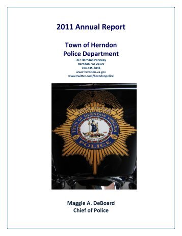 2011 Annual Report Town of Herndon Police Department