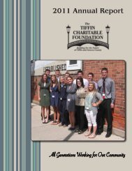 2011 Annual Report - Tiffin Charitable Foundation