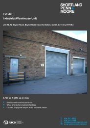 TO LET Industrial/Warehouse Unit