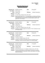 Application No - Mole Valley District Council