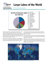 Large Lakes of the World - International Association for Great Lakes ...