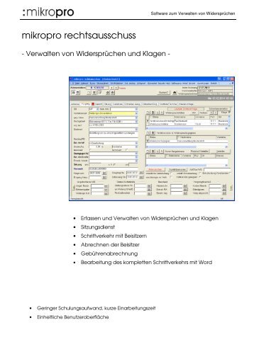Kurzprospekt (PDF) - mikroprojekt GmbH