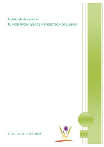 junior mon grade promotion syllabus - Bradley Stoke Judo Club