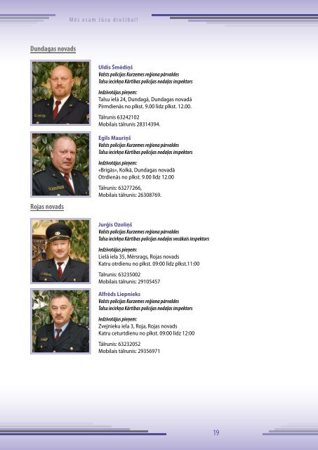 Talsu iecirkÅa plÄns 2010.- 2012.gadam - Valsts policija