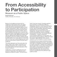 From Accessibility to Participation - Engage