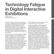 Technology Fatigue in Digital Interactive Exhibitions - Engage