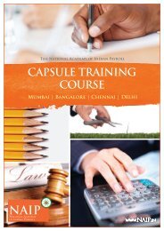 CAPSULE TRAINING COURSE - national academy of indian payroll