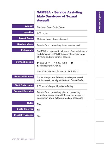 Referral Guide to Emergency Accommodation and Support Services ...