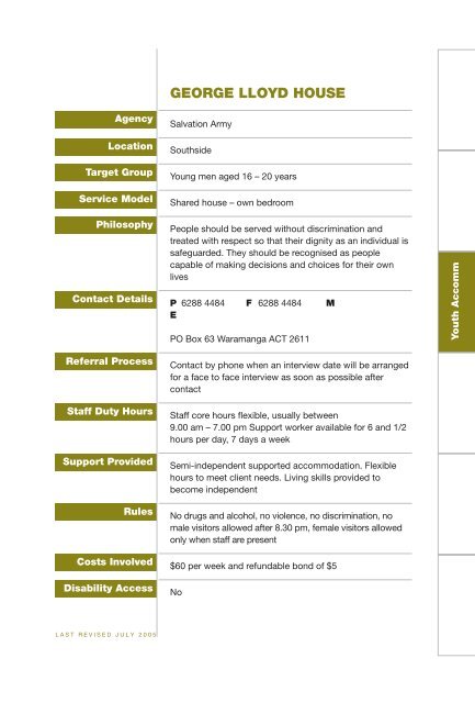 Referral Guide to Emergency Accommodation and Support Services ...